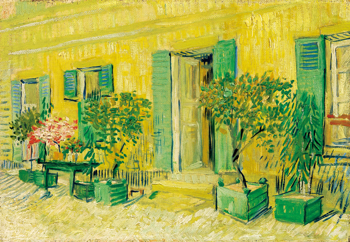  文森特·威廉·梵高  Vincent Willen Van Gogh ——阿尔涅的一个宾馆的外貌